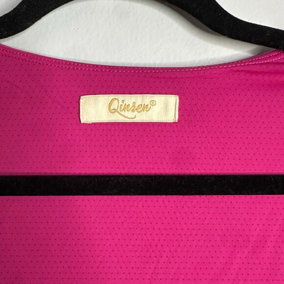 Qinsen Long Sleeve square neckline fit‎ and flare dress size 8 - Picture 3 of 7